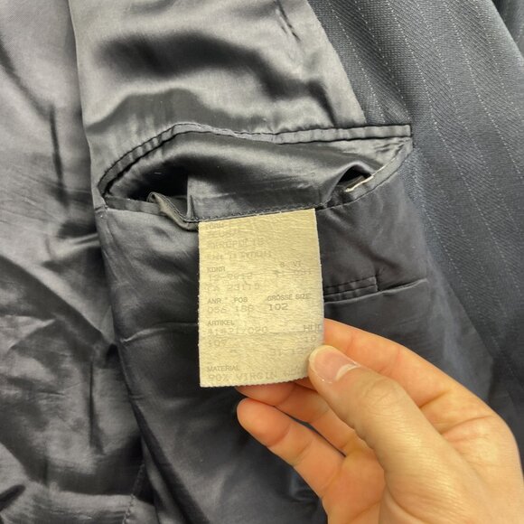 VTG Hugo Boss Zeus Akropolis Double Breasted Blazer Size 102* Wool Germany Made - Picture 11 of 16
